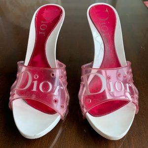 dior vintage jelly heels